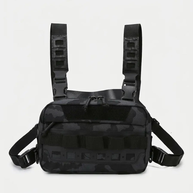 Sac Poitrine Randonnée Homme Pro Camo Noir
