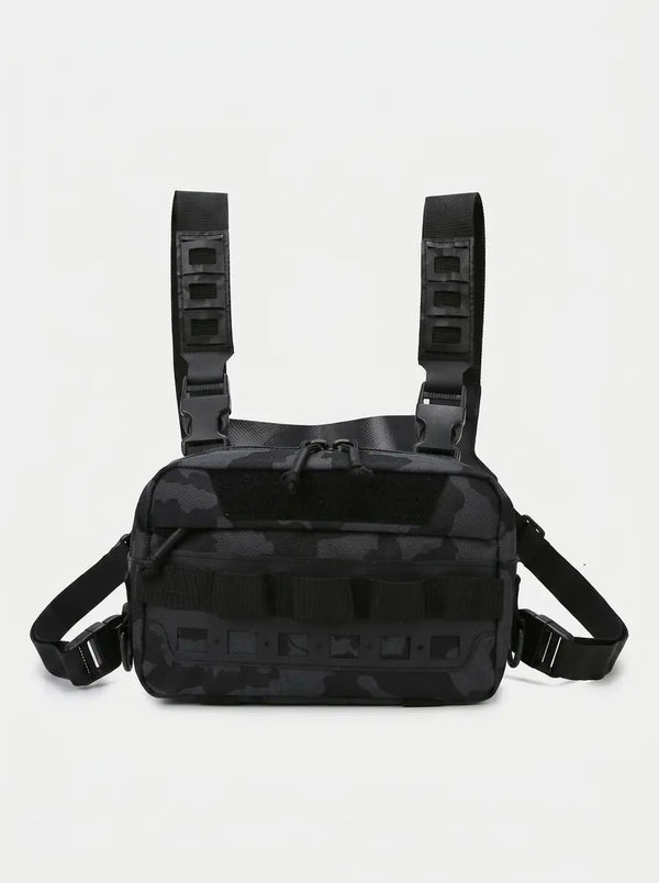 Sac Poitrine Randonnée Pro Camo noir