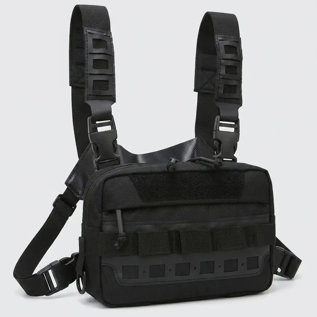 Sac Poitrine Randonnée Homme Chasse Noir
