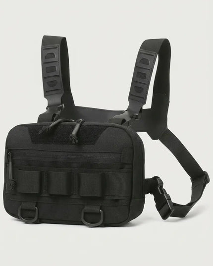 Sac Poitrine Randonnée Homme Multifonction Noir