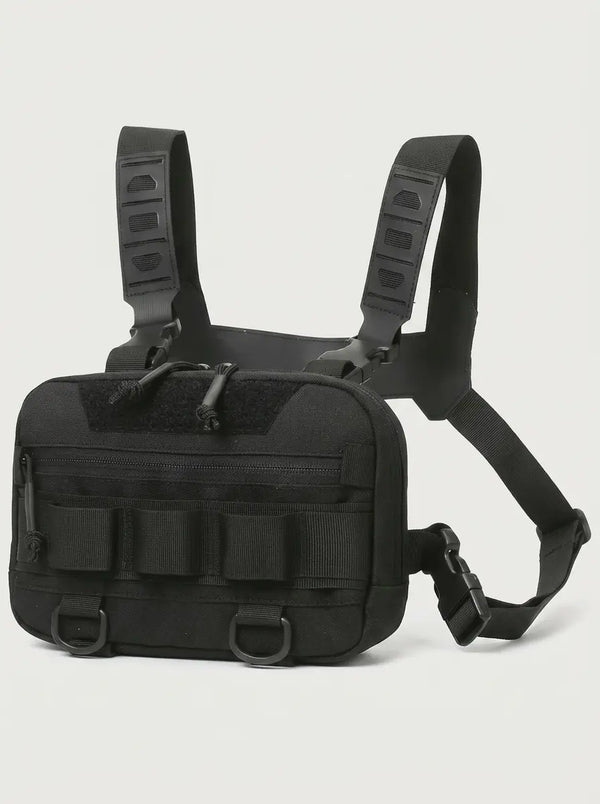 Sac Poitrine Randonnée Multifonction Noir