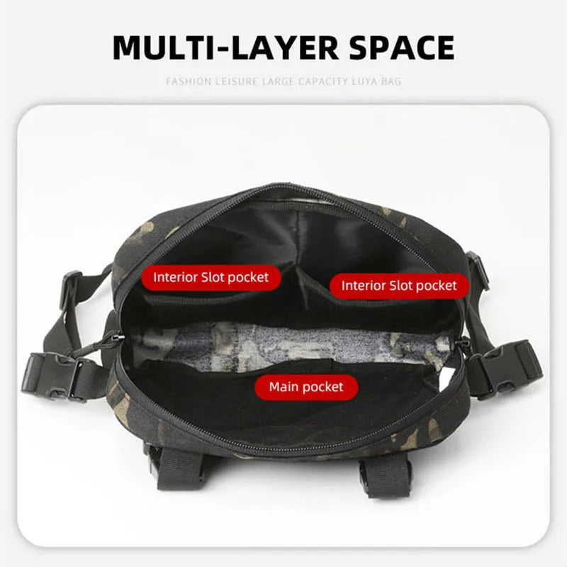 Sac Tactique Poitrine Outdoor Molle Homme Multifonction Format Compact