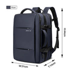 Sac à Dos PC Voyage Extensible Imperméable Homme Format Cadre