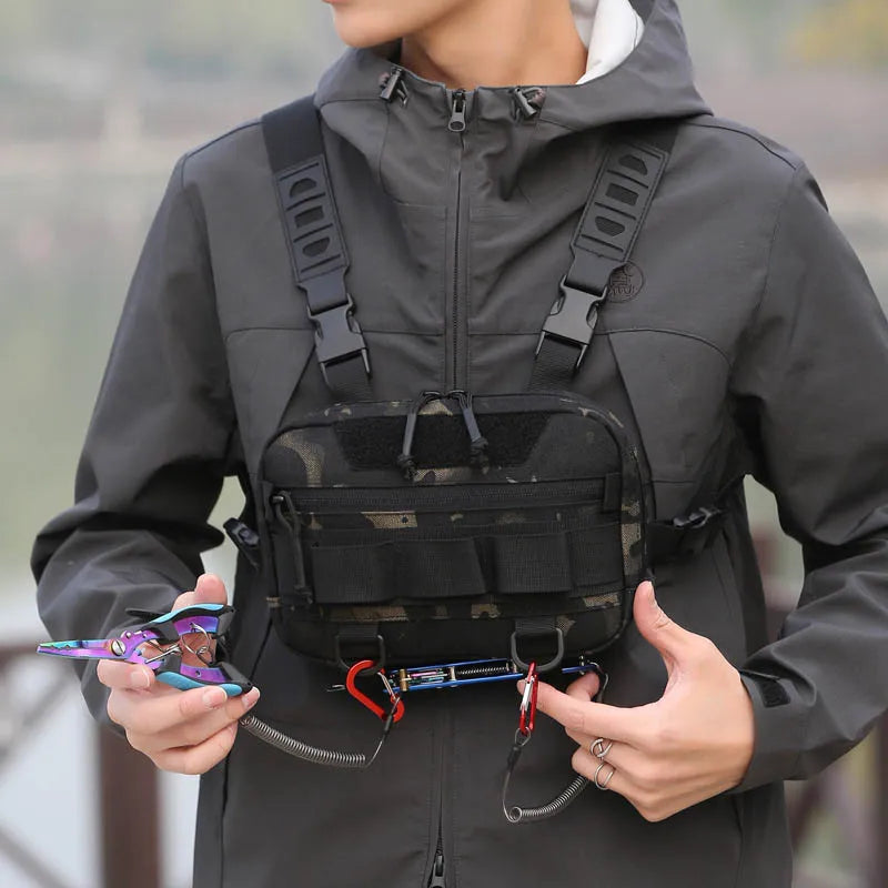Sac Tactique Poitrine Outdoor Molle Homme Multifonction Confort Pro