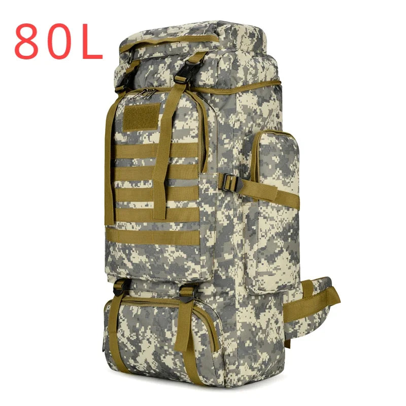 Sac à Dos Randonnée Montagne Homme Grande Capacité Format Tactique