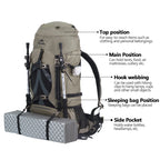 Sac à Dos Trekking Naturehike Randonnée Grande Capacité Édition Expédition