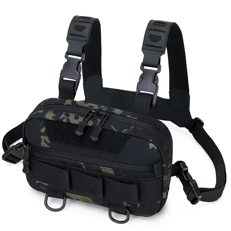 Sac Tactique Poitrine Outdoor Molle Homme Multifonction Confort Multifonction