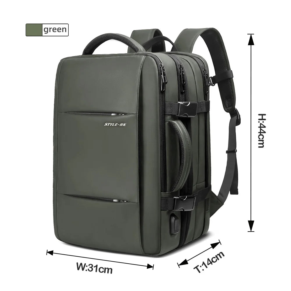 Sac à Dos PC Voyage Extensible Imperméable Homme Style Affaires