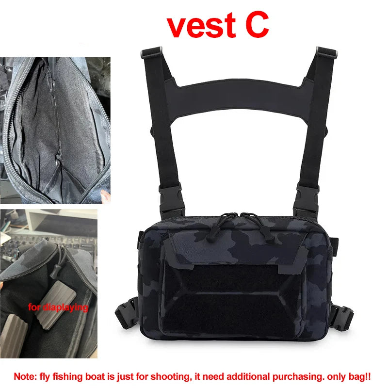 Sac Tactique Poitrine Outdoor Molle Homme Multifonction Format Compact