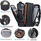 Sac à Dos PC Voyage Extensible Imperméable Homme Style Affaires
