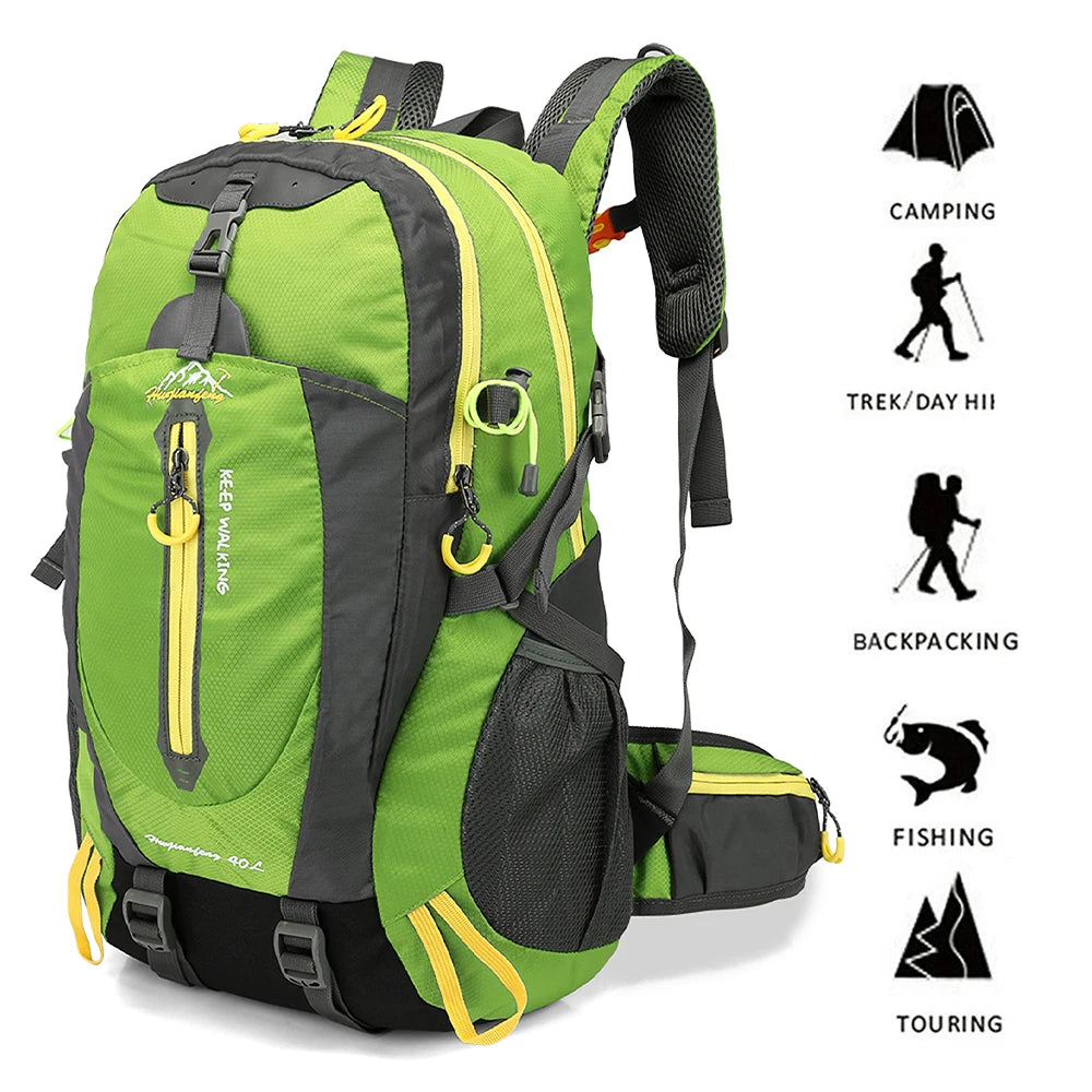 Sac à Dos Trekking Camping Homme Imperméable Randonnée Confort Bushcraft