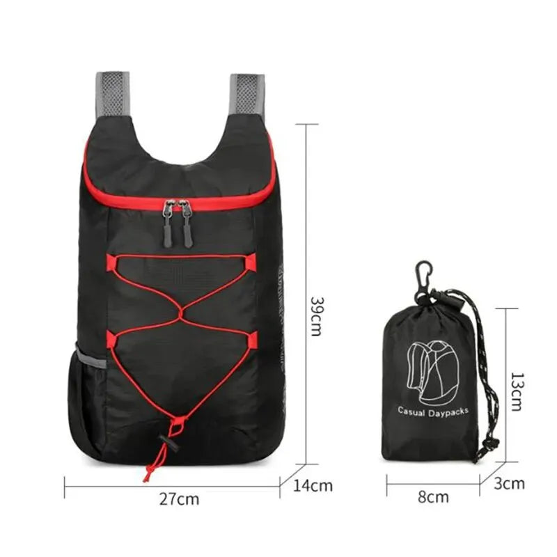 Sac à Dos Pliable Léger Voyage Sport Imperméable Format Compact