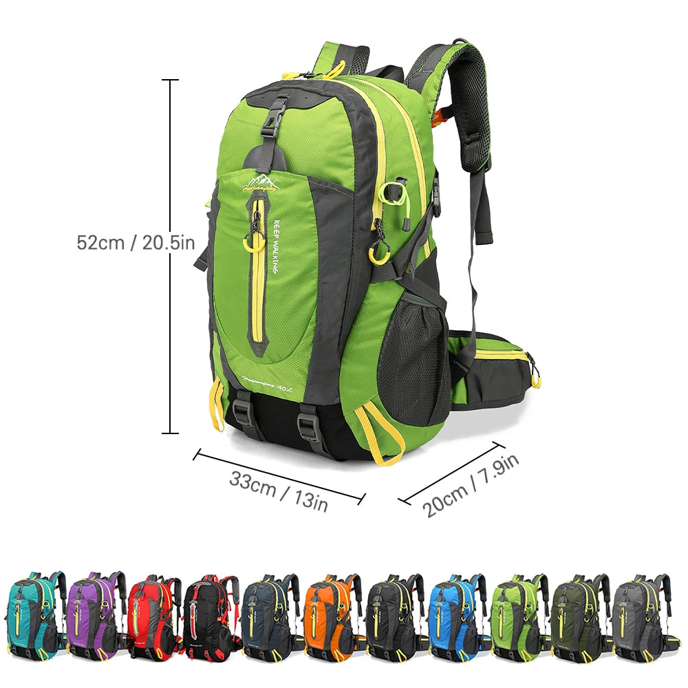 Sac à Dos Trekking Camping Homme Imperméable Randonnée Format Survie