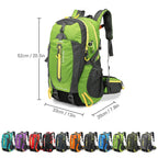 Sac à Dos Trekking Camping Homme Imperméable Randonnée Confort Bivouac