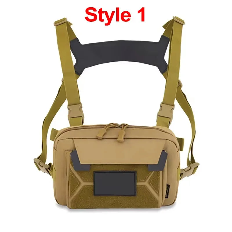 Sac Tactique Poitrine Outdoor Molle Homme Multifonction Édition Aventure