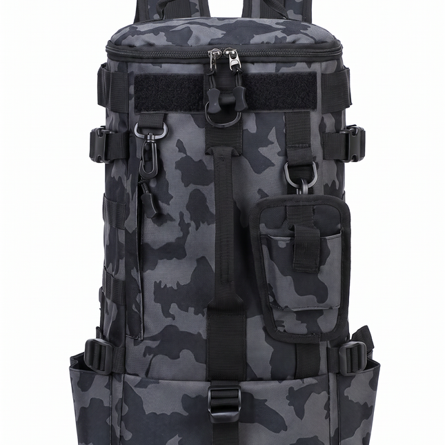 Sac à Dos Sport Pêche Tactique Noir Camo - photo principale Google Shopping