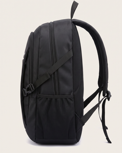 Sac à Dos Voyage Oxford noir - vue de profil